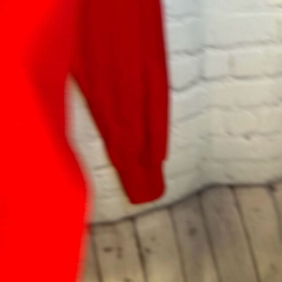 Majestic New England Patriots Long Sleeve T Shirt Front Logo NFL Red XL Mens - Picture 5 of 6